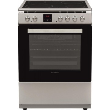 United UFV-68289TP Κουζίνα 69lt με Κεραμικές Εστίες Π60εκ. Inox United UFV-68289TP Κουζίνα 69lt με Κεραμικές Εστίες Π60εκ. Inox